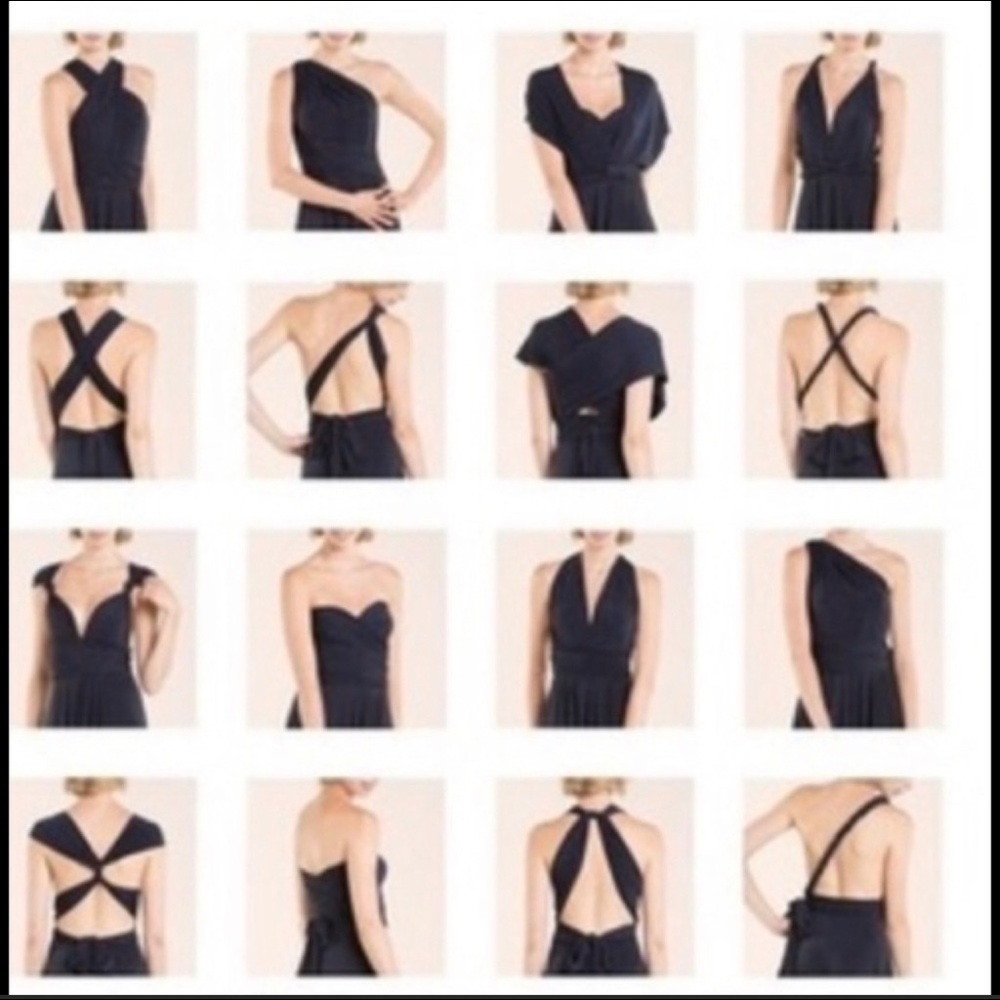 Deep neck multi way jumpsuit. - Picture 6 of 6
